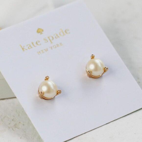 Kate Spade Rise and Shine Small Pearl Stud Earrings - Picture 2 of 2